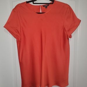 Express Silky Crew Neck Blouse